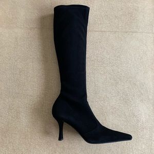 Stuart Weitzman BOOTIFUL Black Suede Boots